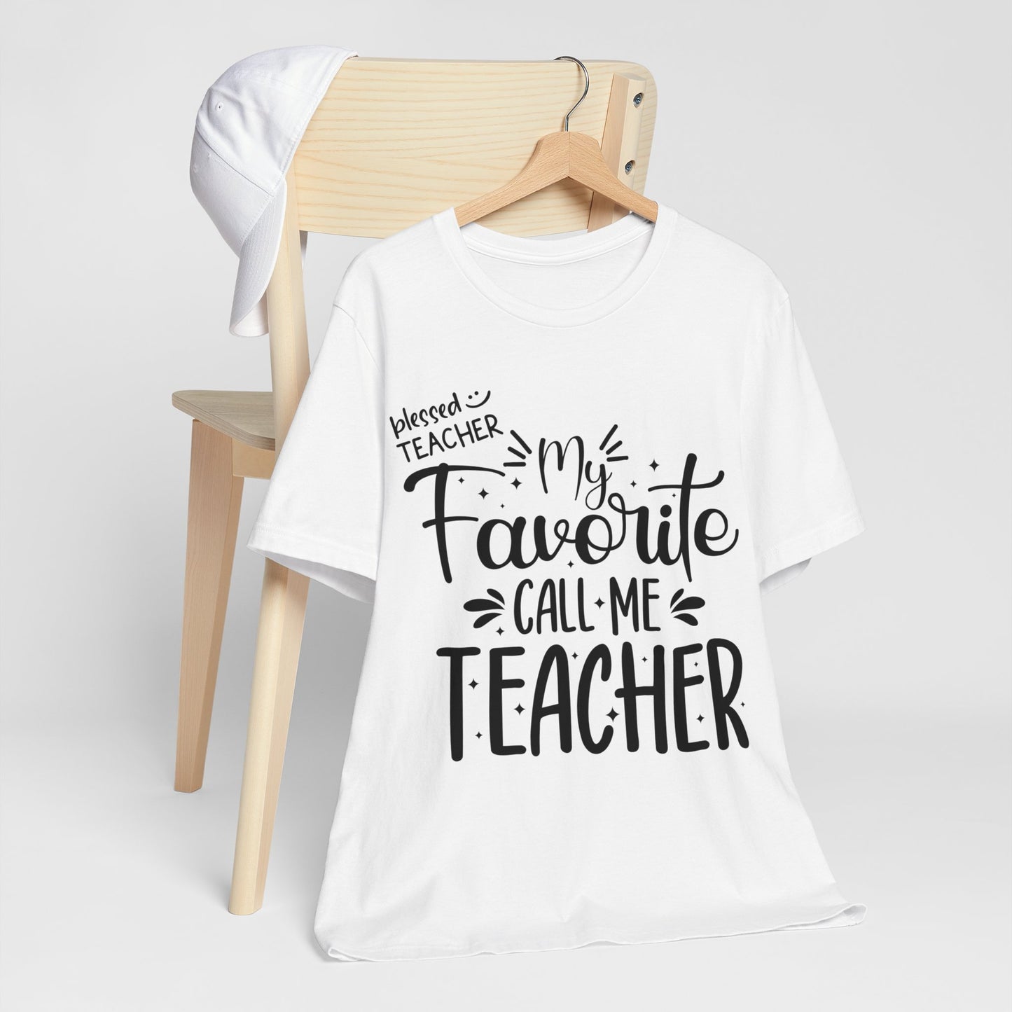 My Favorite Call Me Teacher T-shirt, Hello Teacher T-Shirt, Back To School T-Shirt, Teach Love Inspire Teacher Shirt, Teacher Back To school unisex jersey short sleeve.First Day Vibes T-Shirt.