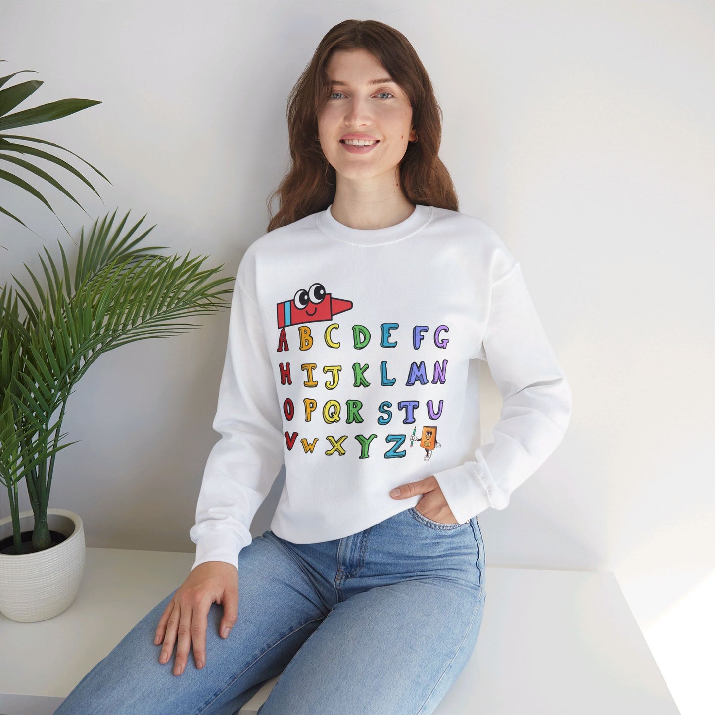 Back To school unisex heavy blend crewneck sweatshirt, We Love Teachers Sweatshirt,Teacher Back To school  Sweatshirt. First Day Vibes Sweatshirt.