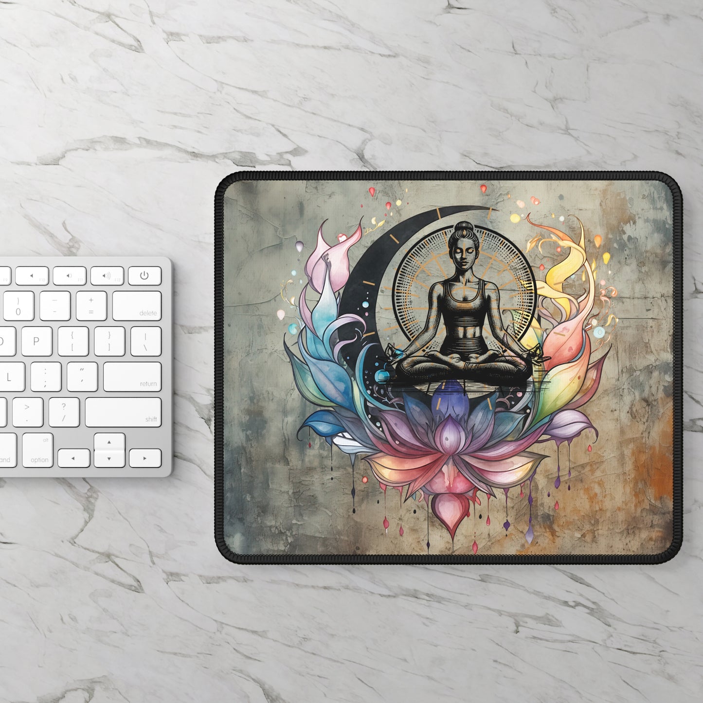 Yoga Mouse Pad,Unique Gift For Meditation And Yoga Lover, Cute Yoga Mouse Pad, Mindful Yoga Gift, Yoga lover Mouse Pad, Yoga Instructor Gift, Gift For Yoga lovers, Gift For Yogi.