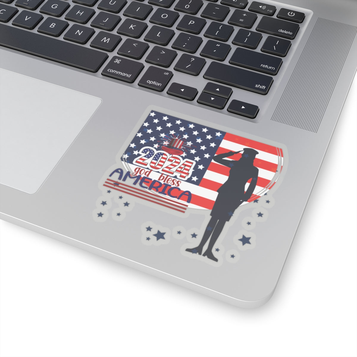 Happy 4th Of July Kiss-Cut Stickers, America, Flag, Peace Love America. Proud To Be An American, Red White Blue stickers. United Fourth of July Stickers.