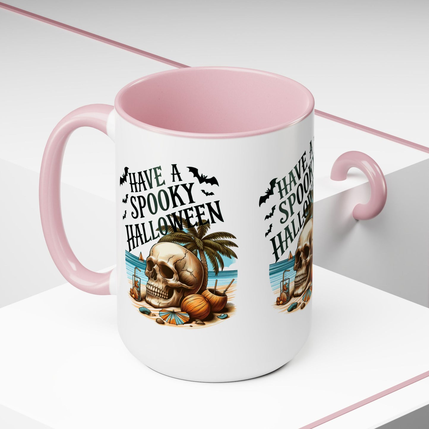 Have A Spooky Halloween Coffee Mug,  Let's Go Halloween Coffee Mug, Trick or Treat Halloween Coffee Mug, Cute Skeleton Coffee Mug, Spooky Season Halloween Coffee Mug.