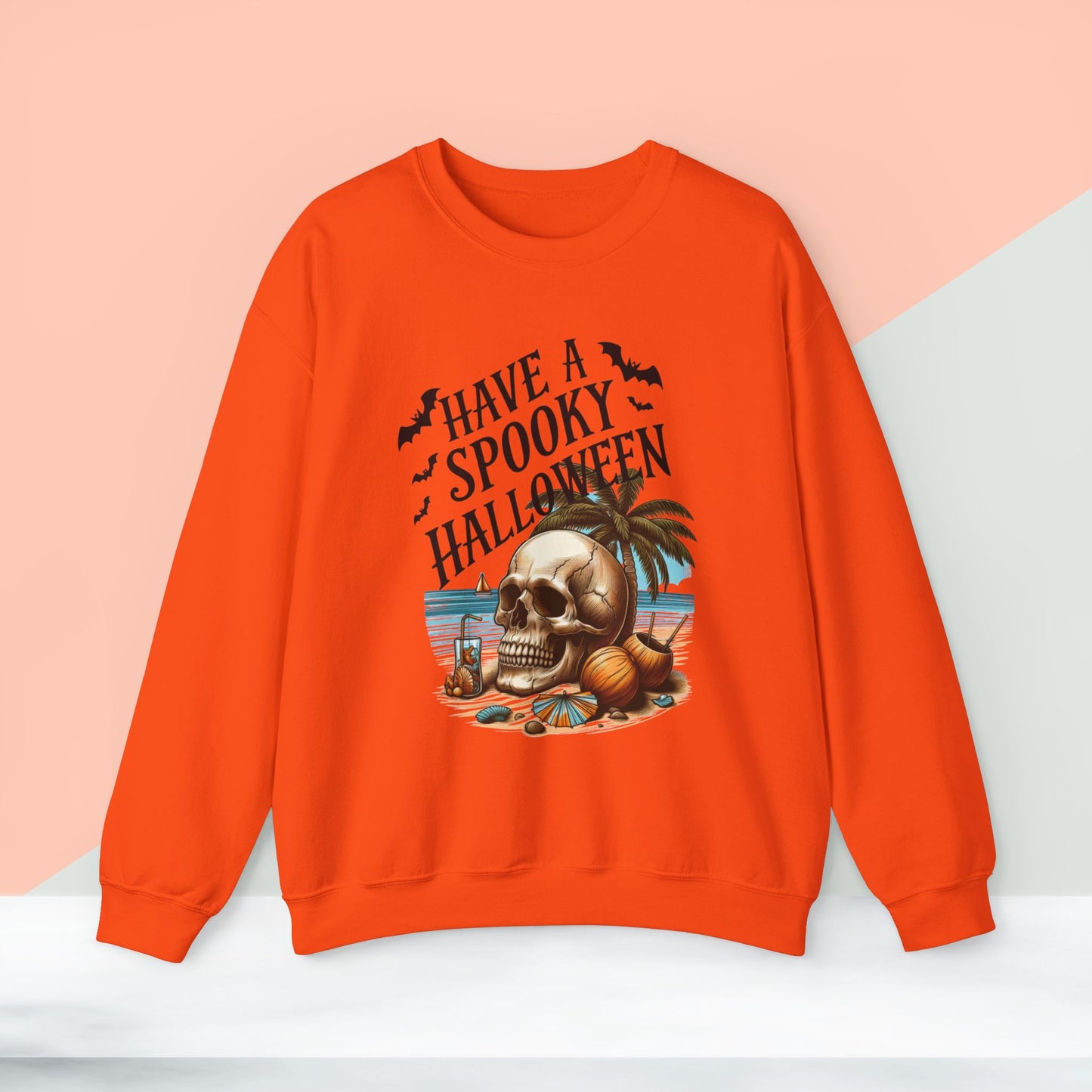 Have A Spooky  Halloween Sweatshirt, Happy Halloween Sweatshirt - Unisex Heavy Blend Crewneck, Halloween Sweatshirt, Cute Spooky Ghost sweatshirt.