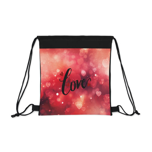 Happy Valentines Day Drawstring Bag