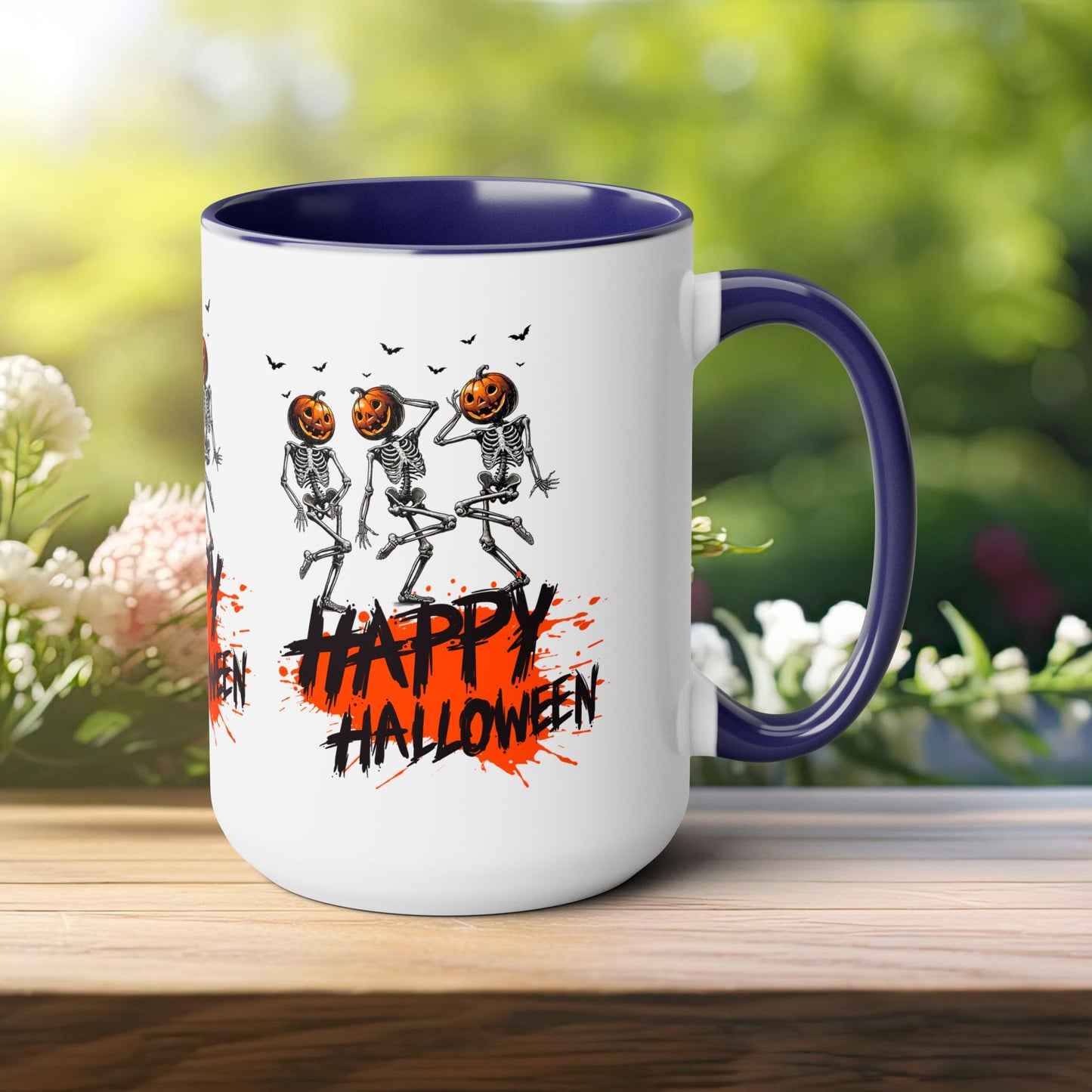 Happy Halloween Coffee Mug,  Let's Go Halloween Coffee Mug, Trick or Treat Halloween Coffee Mug, Cute Skeleton Coffee Mug, Spooky Season Halloween Coffee Mug.