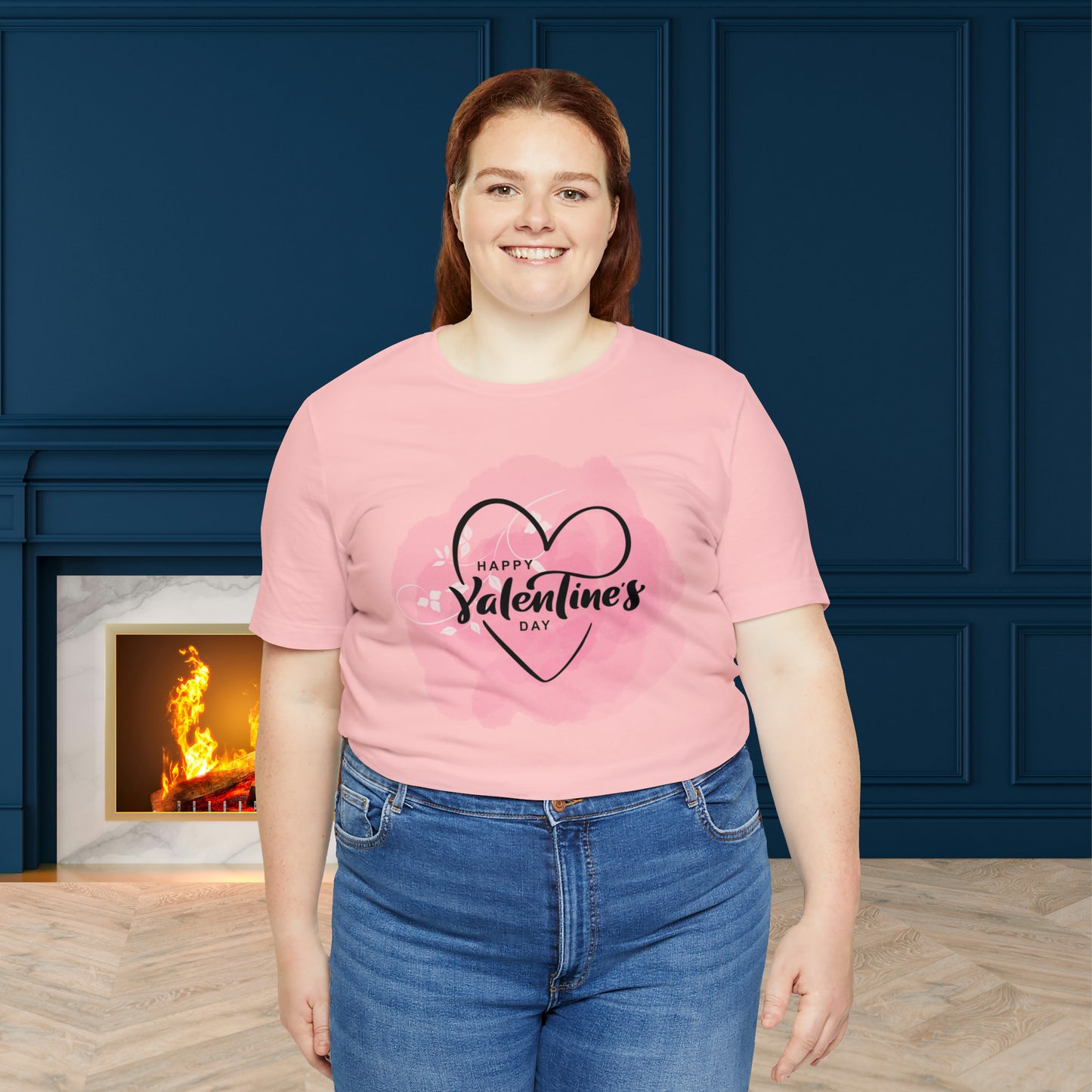 Happy valentines day Unisex Jersey Short Sleeve Tee