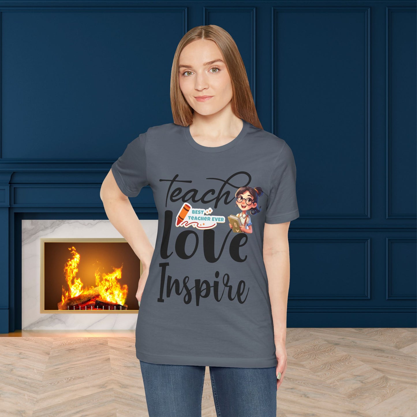 Teach Love Inspire T-shirt, Hello Teacher T-Shirt, Back To School T-Shirt, Teach Love Inspire Teacher Shirt, Teacher Back To school unisex jersey short sleeve.First Day Vibes T-Shirt.