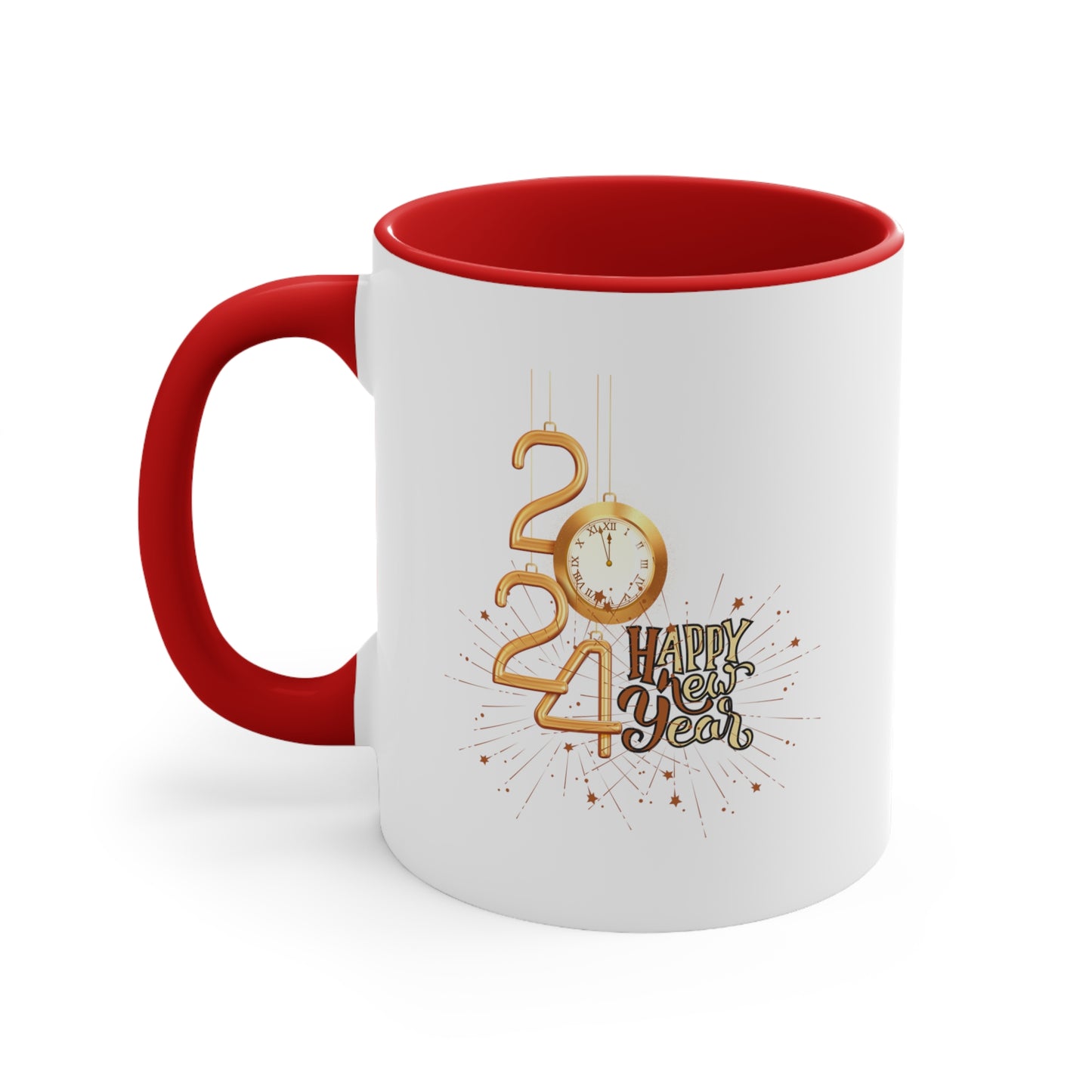 Happy New Year Accent Coffee Mug, 11oz