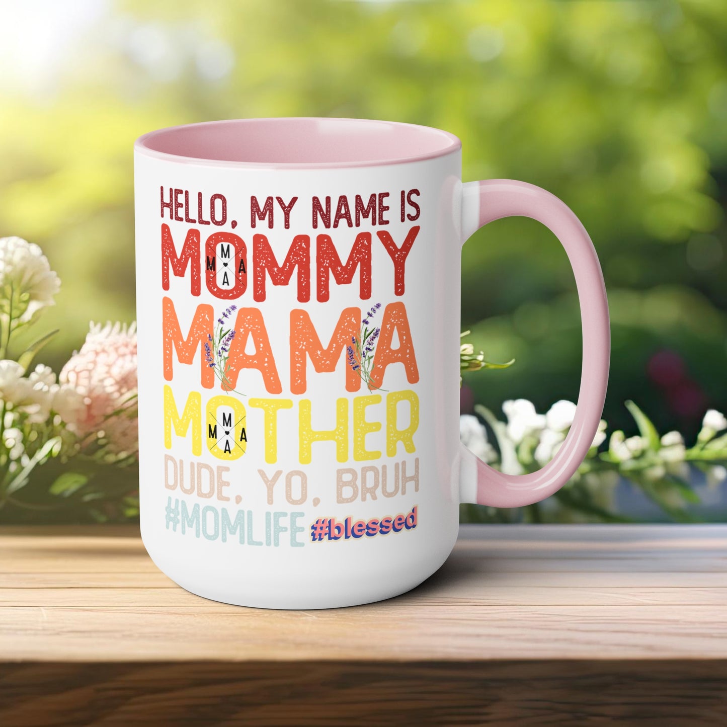 Happy Mother's dayTow-Tone Coffee Mug.15oz, Gift for mom, Mama's Coffee Mug