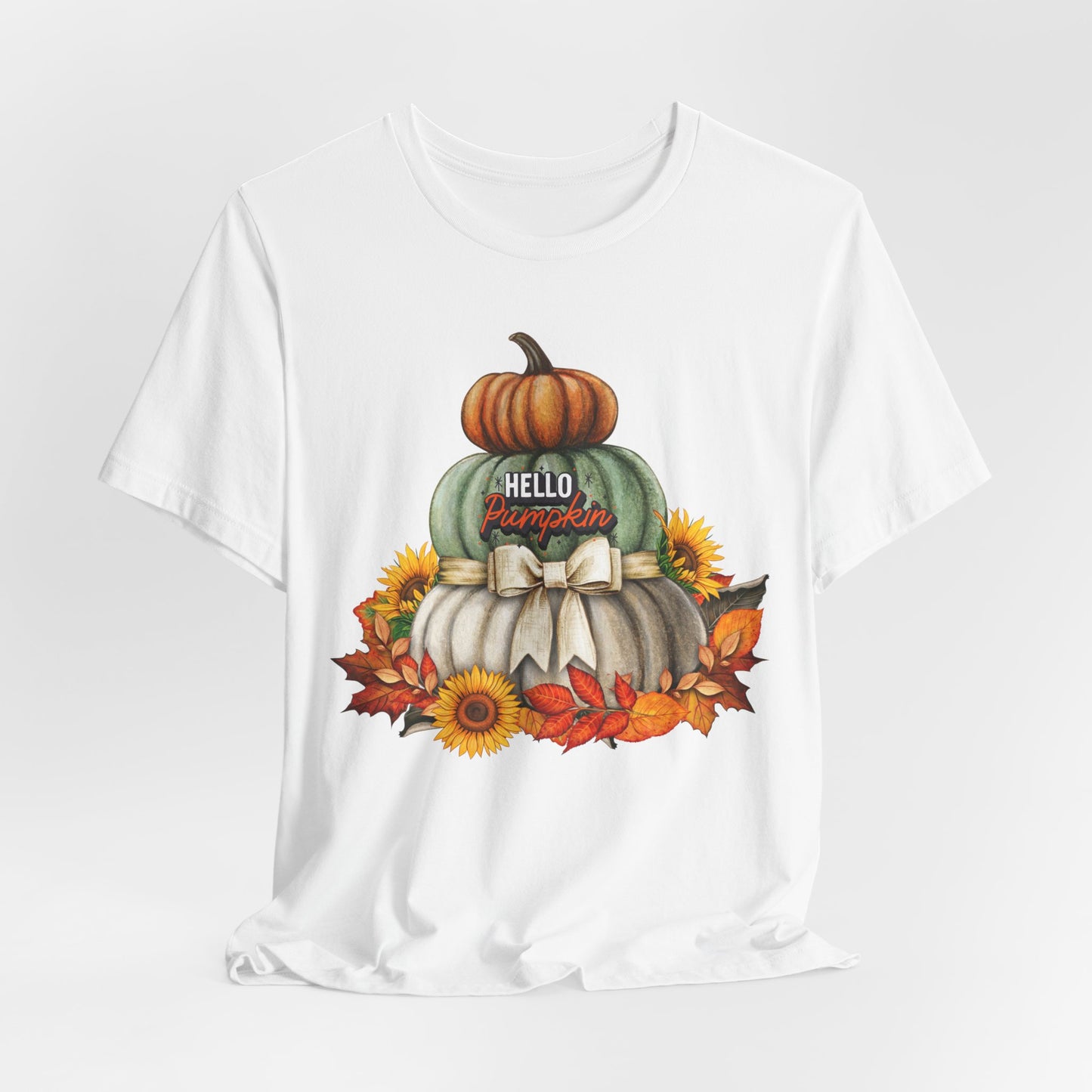 Hello Pumpkin Thanksgiving T-shirt, Happy thanksgiving 2024 T-shirt, Thanksgiving Gift,Turkey Shirt, Family Thanksgiving, Holiday Outfit.