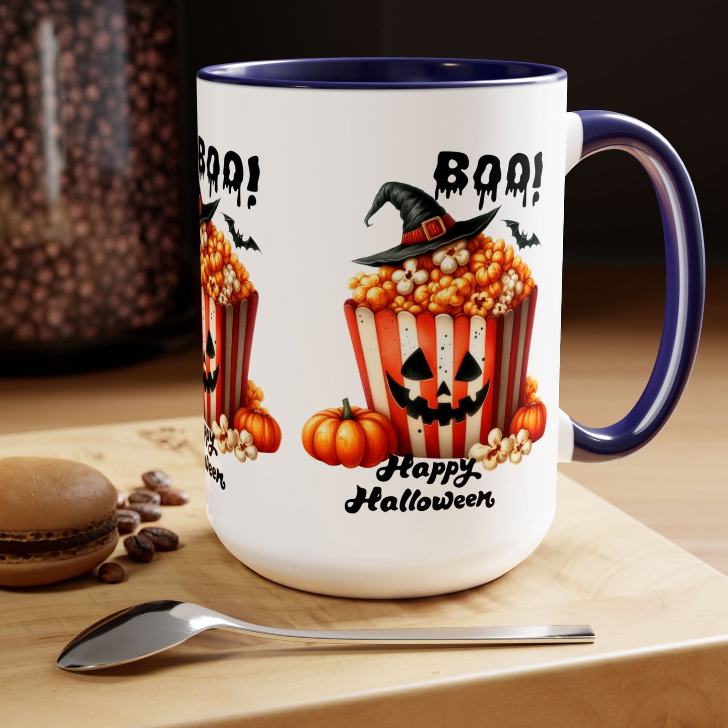 Boo Happy Halloween Coffee Mug, Beware Halloween Coffee Mug, Trick or Treat Halloween Coffee Mug, Cute Skeleton Coffee Mug, Spooky Season Halloween Coffee Mug.