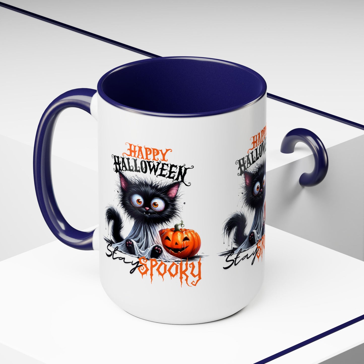 Stay Spooky Happy Halloween Coffee Mug,  Let's Go Halloween Coffee Mug, Trick or Treat Halloween Coffee Mug, Cute Ghost Coffee Mug, Spooky Season Halloween Coffee Mug.