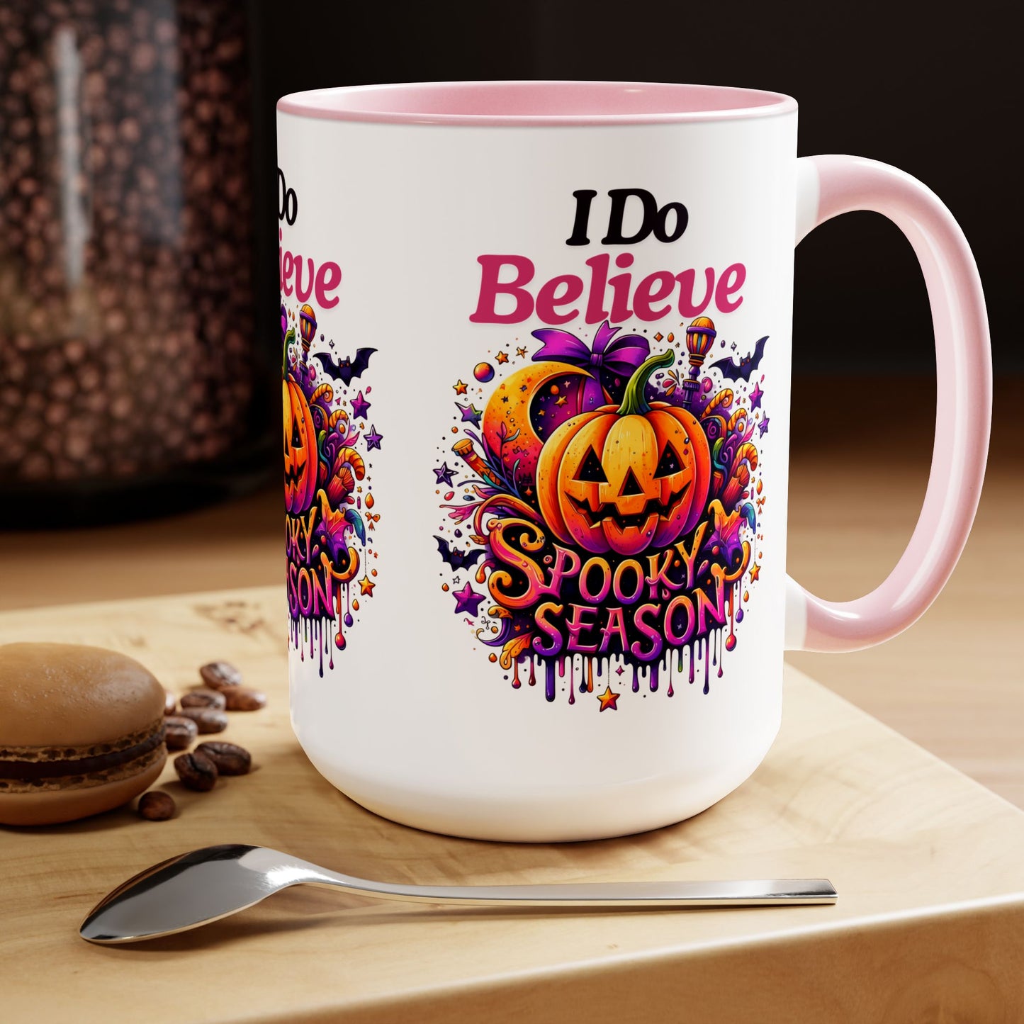 I Do Believe Spooky Season Halloween Coffee Mug,  Let's Go Halloween Coffee Mug, Trick or Treat Halloween Coffee Mug, Cute Skeleton Coffee Mug, Spooky Season Halloween Coffee Mug.