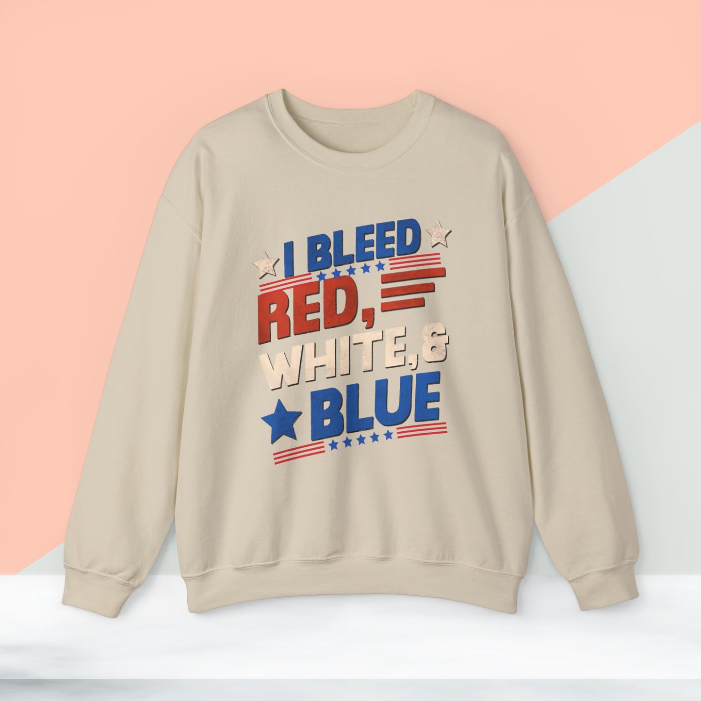 Happy 4th Of July Sweatshirt, Red White Blue Sweatshirt, Fourth of July unisex heavy blend crewneck sweatshirt.