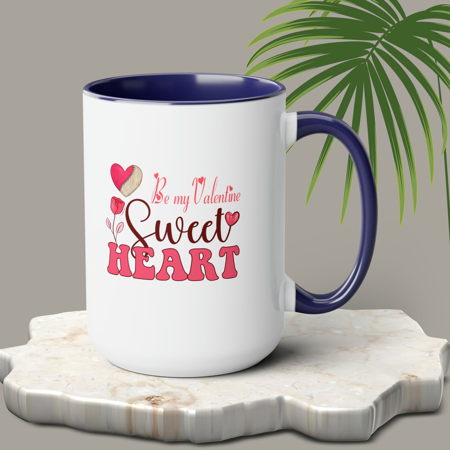 Happy valentines day Two-Tone Coffee Mugs, 15oz