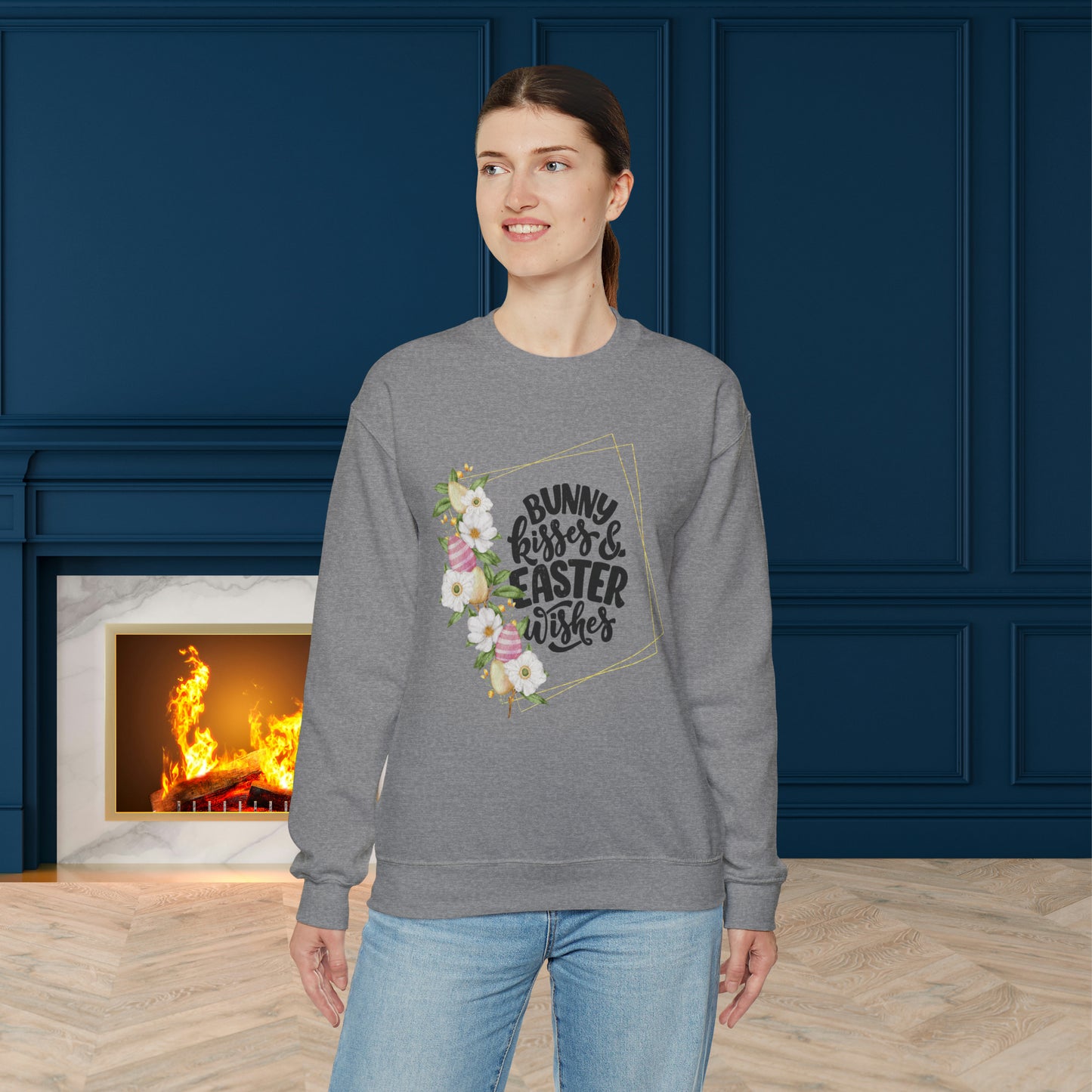 Happy Easter Unisex Crewneck Sweatshirt