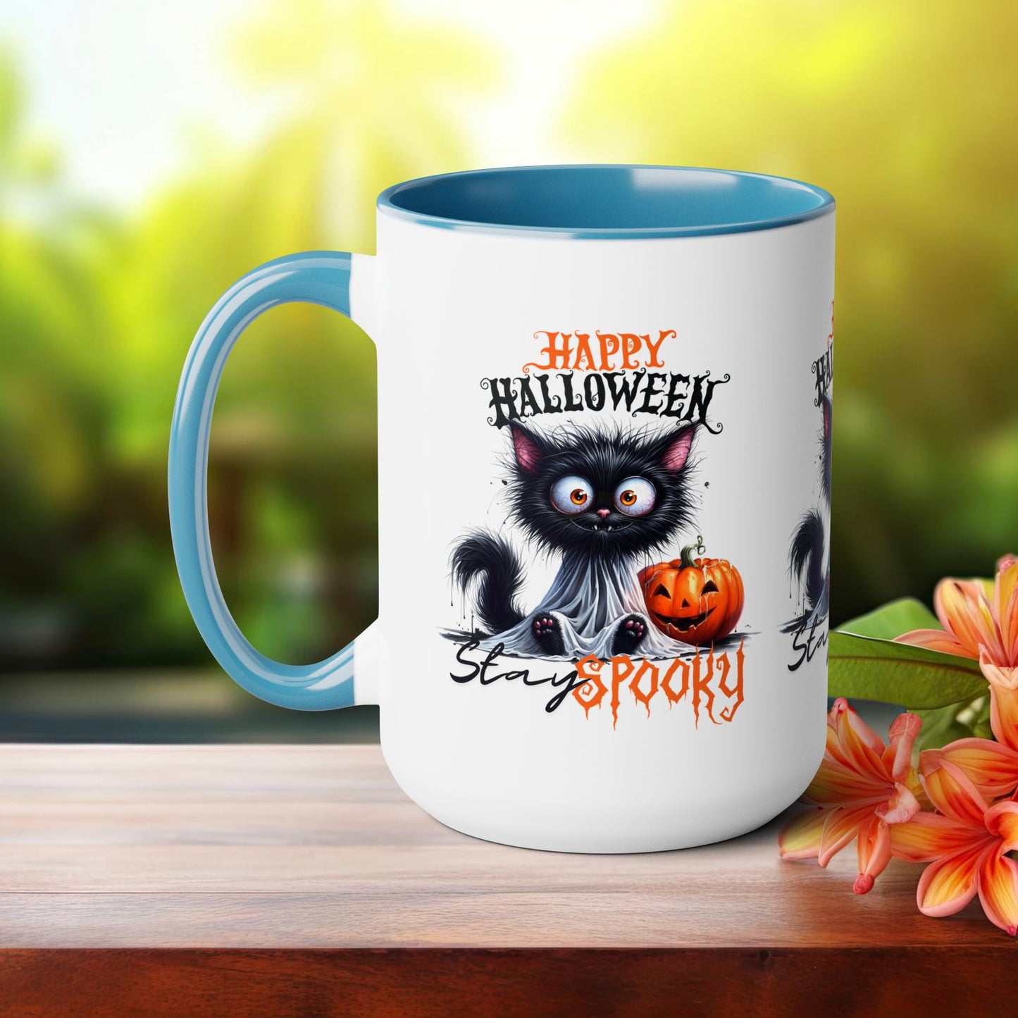 Stay Spooky Happy Halloween Coffee Mug,  Let's Go Halloween Coffee Mug, Trick or Treat Halloween Coffee Mug, Cute Ghost Coffee Mug, Spooky Season Halloween Coffee Mug.