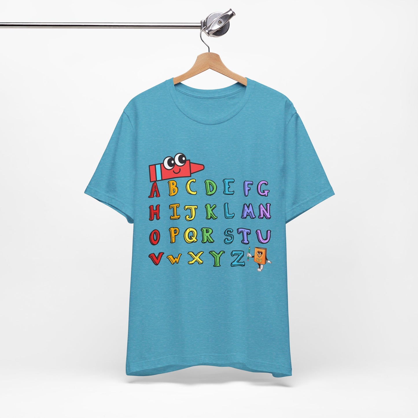 ABC Back To School T-Shirt, Love Teach Inspire T-Shirt, Back To School T-Shirt, Teacher Back To school unisex jersey short sleeve.First Day Vibes T-Shirt.