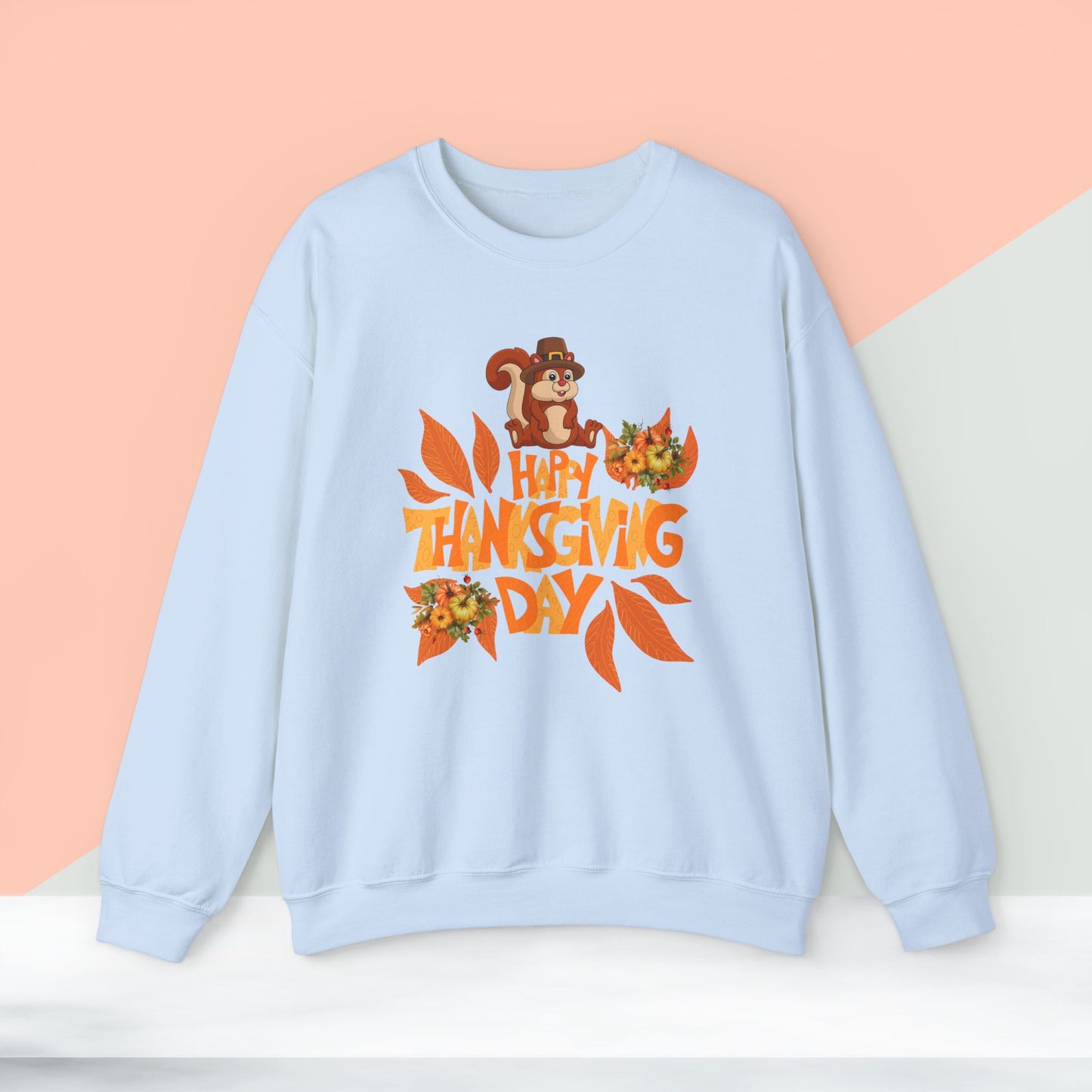 HappyThanksgiving Day Sweatshirt - Unisex Heavy Blend, Happy Thanksgiving2024 Sweatshirt, Thanksgiving Gift, Festive Sweatshirt.