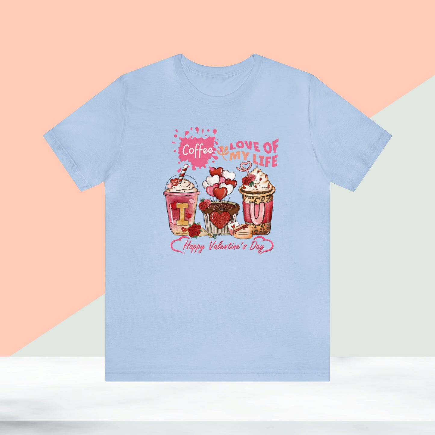 Happy valentines day Unisex Jersey Short Sleeve Tee