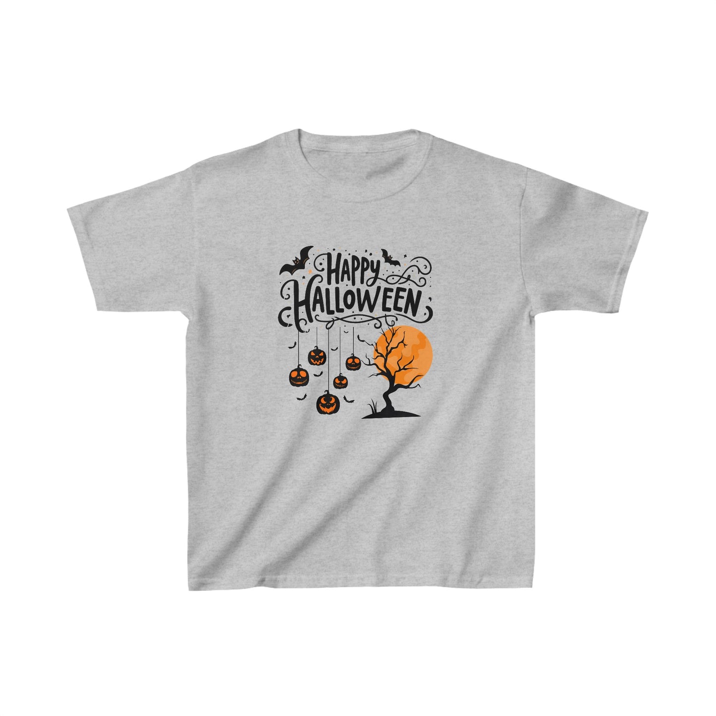 Happy Halloween Kids Shirt, Spooky Halloween Kids Heavy Cotton™ Tee, Spooky Season Kids Shirt, Spooky Vibes Shirt, Trick Or Treat Cotton T-Shirt.