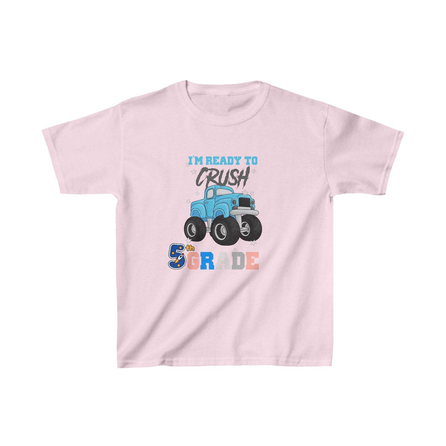 I Am Ready To Crush 5th Grade Back To School Kids Heavy Cotton™ Tee, Back to school Kids Shirt, 1st Day Of School Shirt, Back To School Cotton T-Shirt.