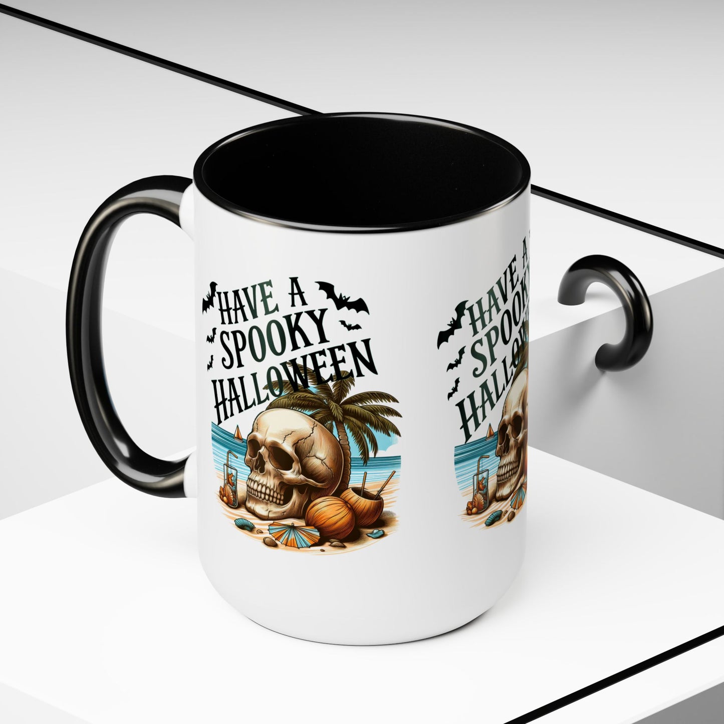 Have A Spooky Halloween Coffee Mug,  Let's Go Halloween Coffee Mug, Trick or Treat Halloween Coffee Mug, Cute Skeleton Coffee Mug, Spooky Season Halloween Coffee Mug.