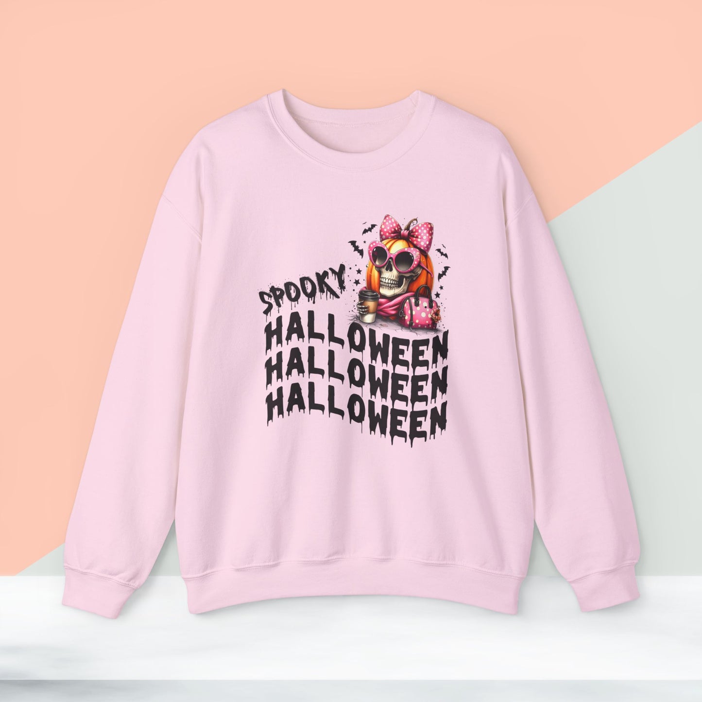 Happy Halloween Sweatshirt, Happy Halloween Sweatshirt - Unisex Heavy Blend Crewneck, Halloween Sweatshirt, Cute Spooky Ghost sweatshirt.