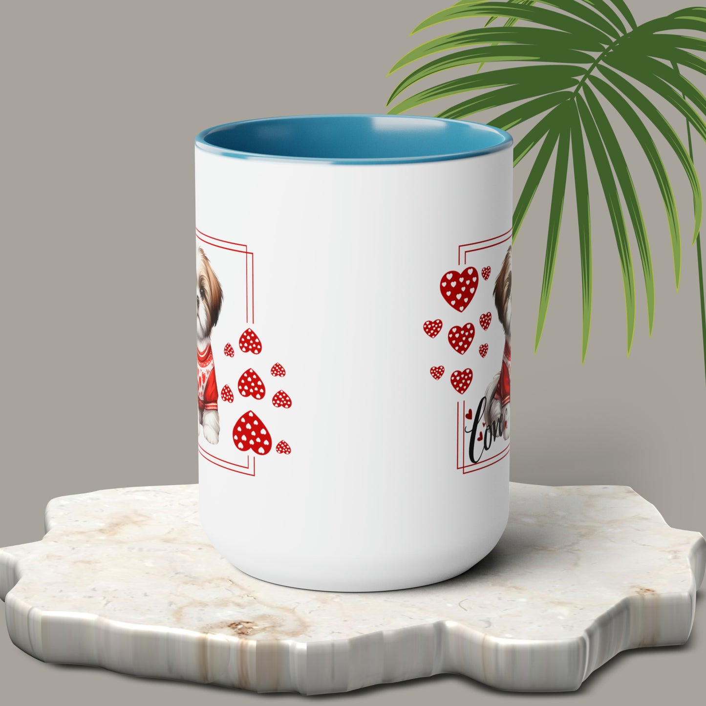 Happy valentines day Two-Tone Coffee Mugs, 15oz