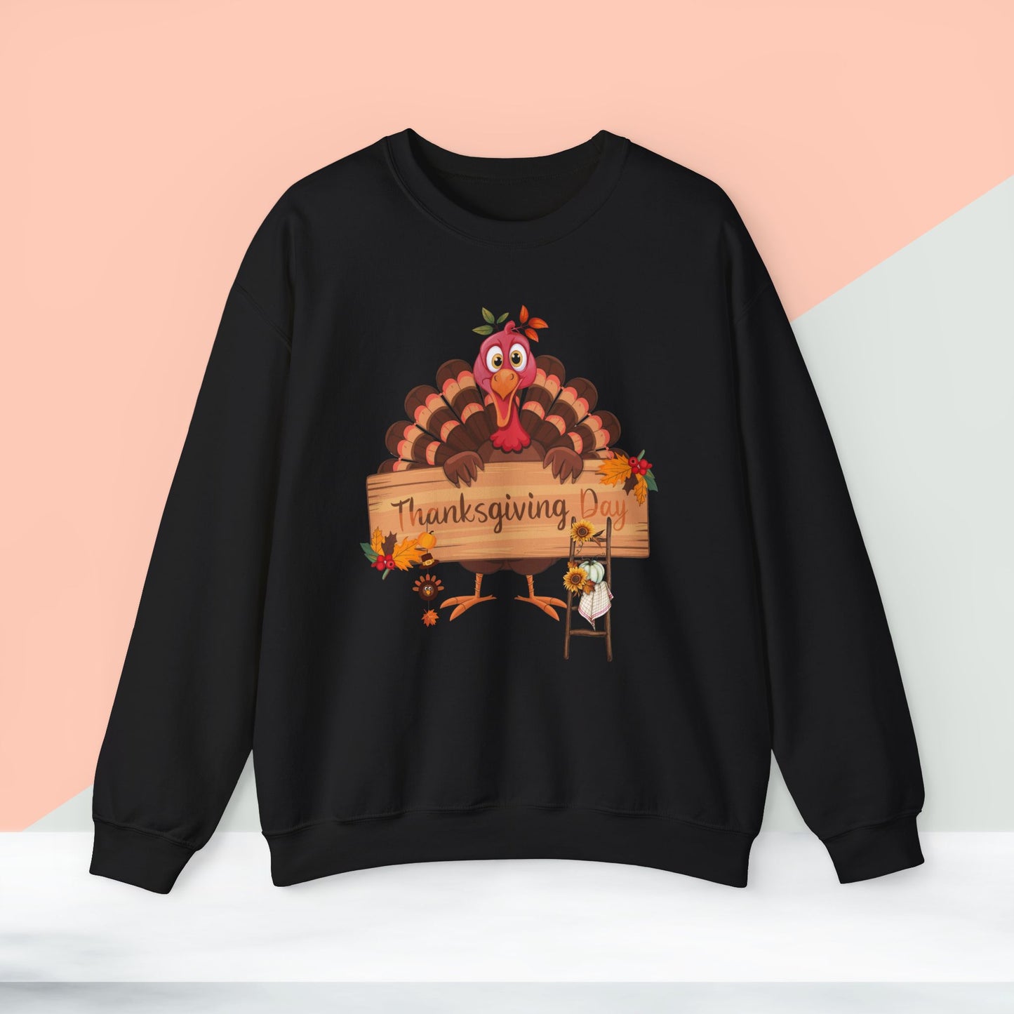 Thanksgiving Day Sweatshirt - Unisex Heavy Blend, Happy Thanksgiving2024 Sweatshirt, Thanksgiving Gift, Festive Sweatshirt.