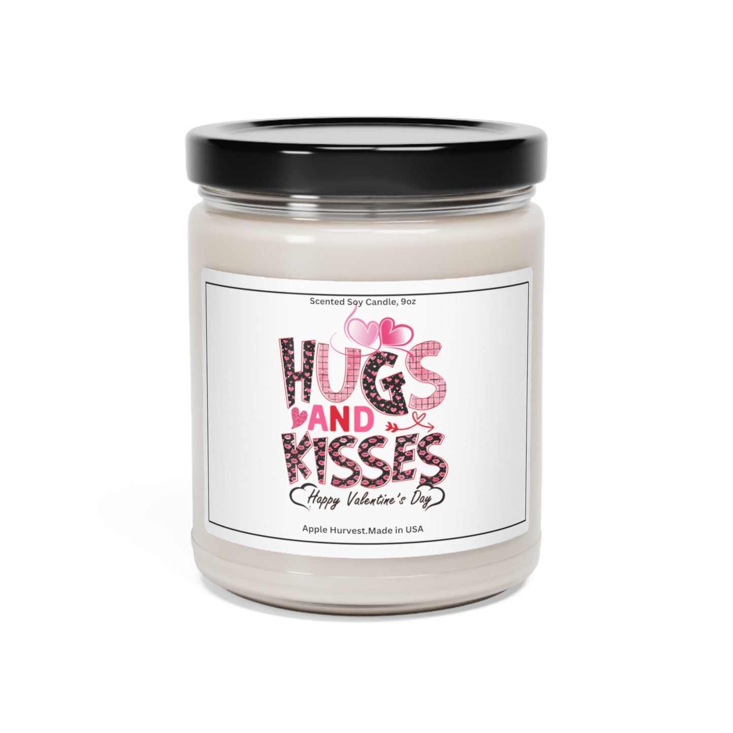 Happy valentines day Scented Soy Candle, 9oz