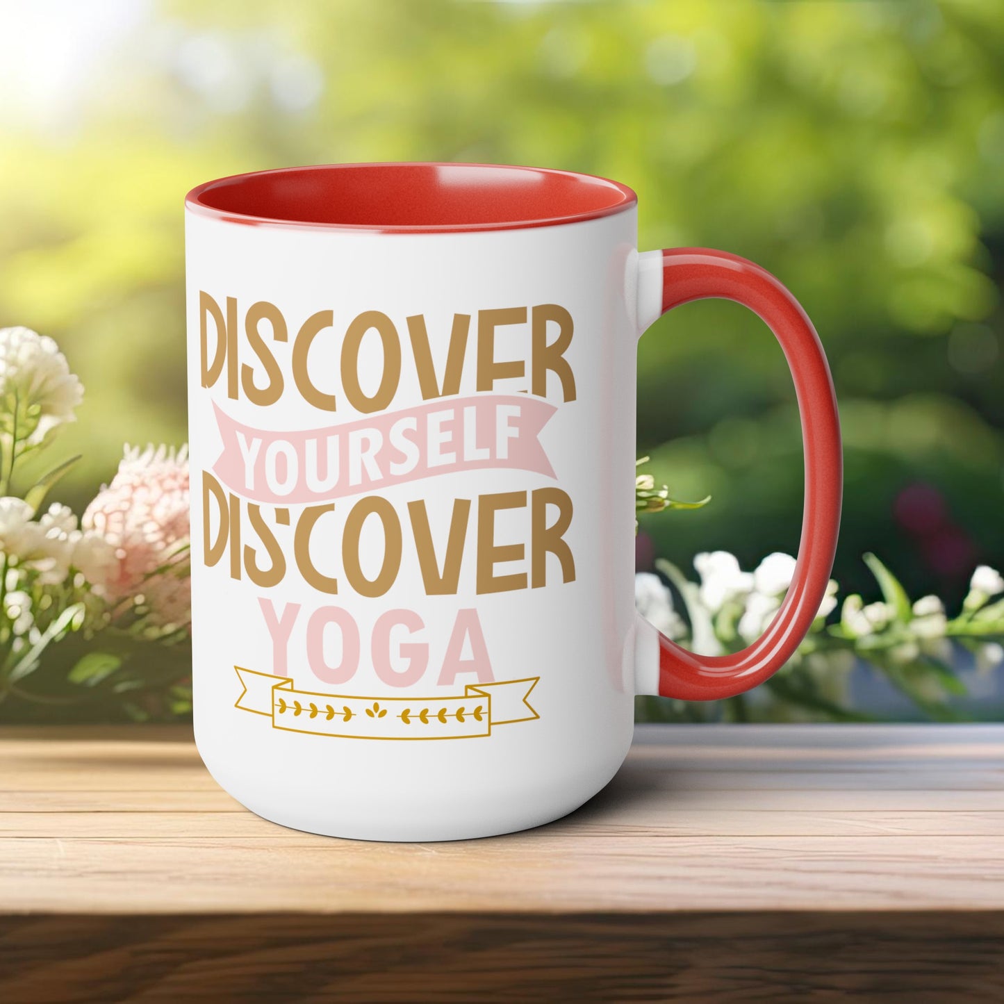 Discover Yourself Discover Yoga Coffee Mug, Cute Yoga Coffee Mug, Yoga lovers Coffee Mug, Yoga Instructor Gift, Gift For Yoga lover, Gift For Yogi.