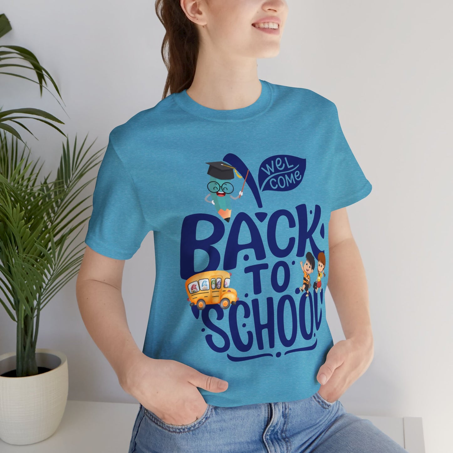 Welcome Back To School T-Shirt, Teacher T-Shirt, Teacher Back To school unisex jersey short sleeve.First Day Vibes T-Shirt.