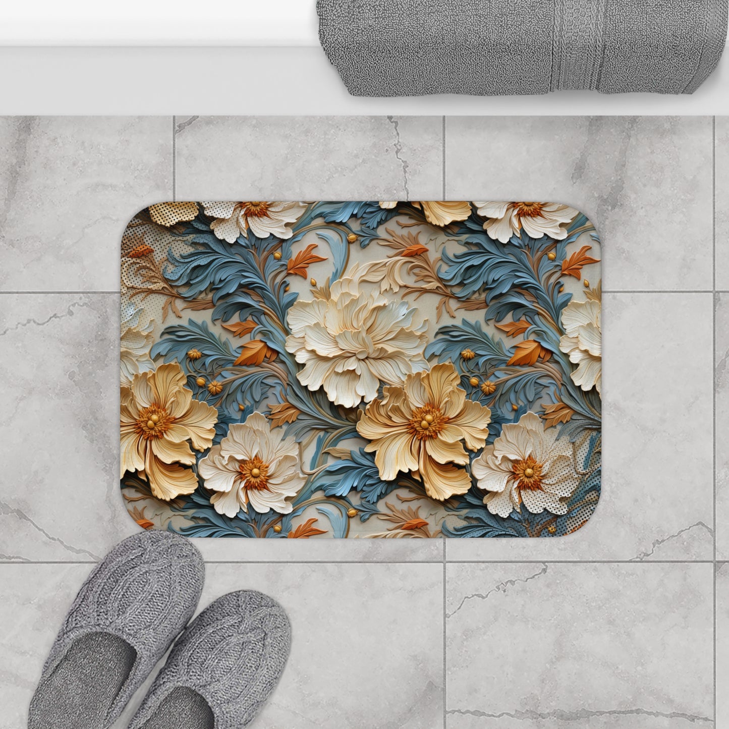 Textured Art Bath Mat