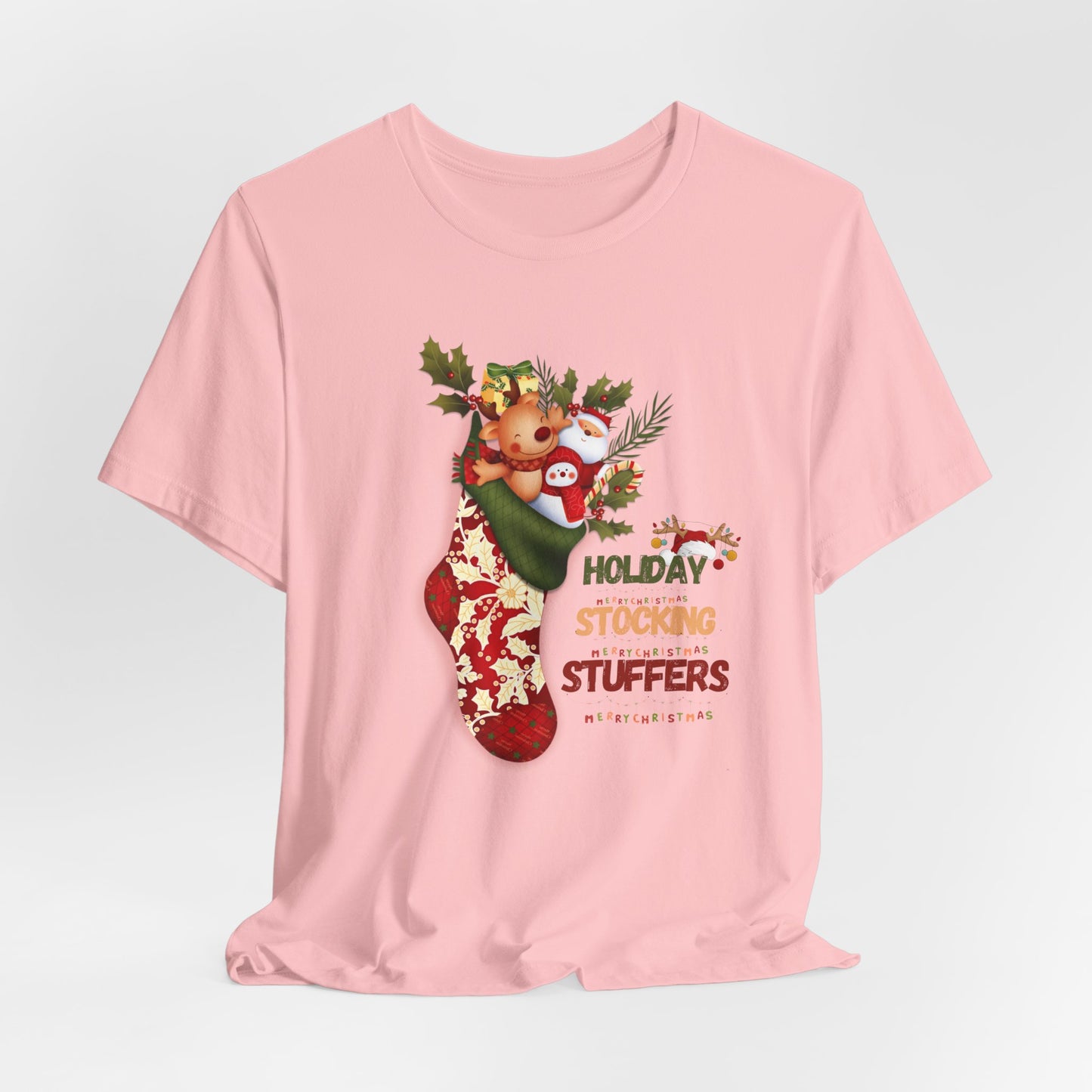 Holiday Stocking Stuffers Unisex Tee, Christmas Shirt, Christmas Outfit, Merry Christmas T-shirt, Merry Christmas 2024 T-shirt, Christmas Gift, Family Holiday Outfit.