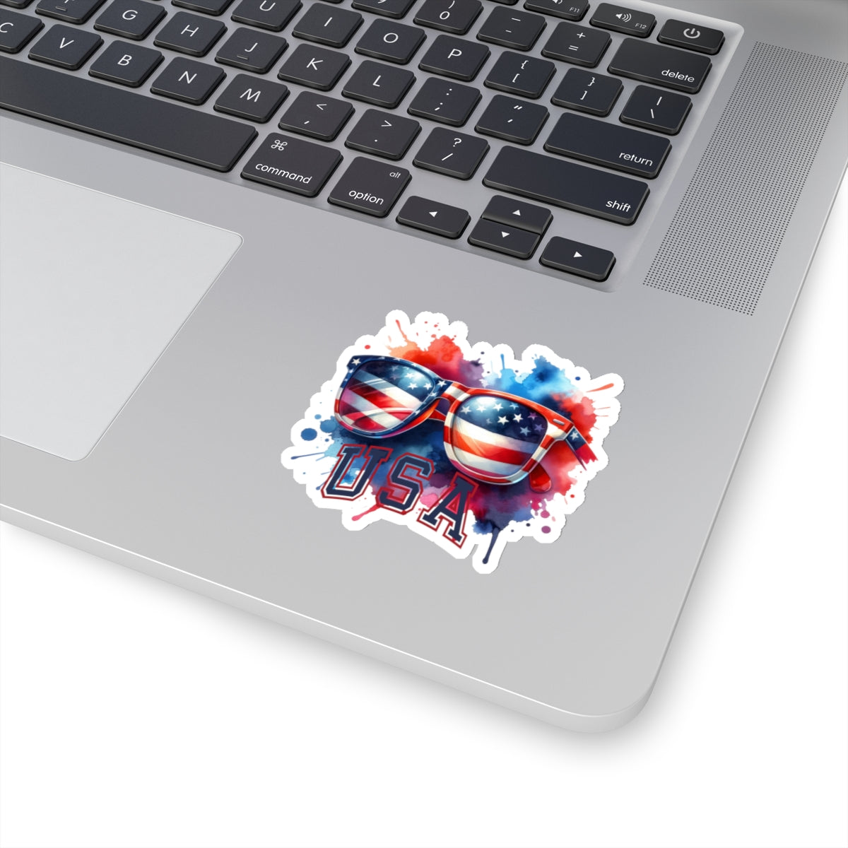 Happy 4th Of July Kiss-Cut Stickers, America, Flag, Peace Love America. Proud To Be An American, Red White Blue stickers. USA Stickers.