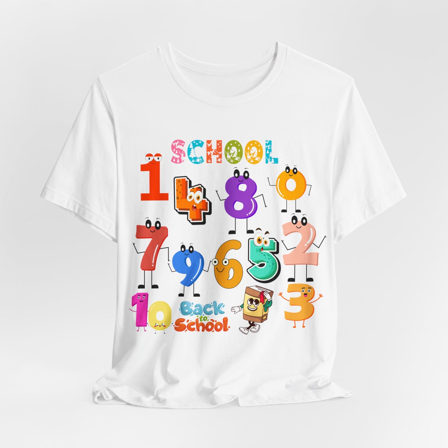 1 2 3 Back To School T-Shirt, Love Teach Inspire T-Shirt, Back To School T-Shirt, Teacher Back To school unisex jersey short sleeve.First Day Vibes T-Shirt.