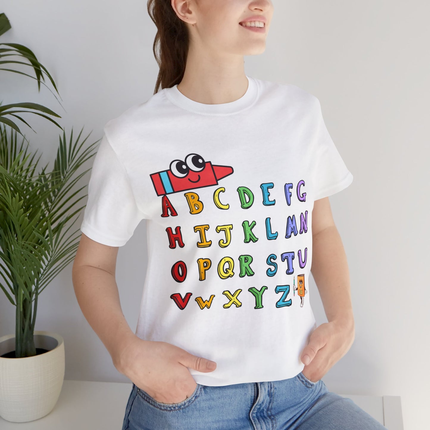 ABC Back To School T-Shirt, Love Teach Inspire T-Shirt, Back To School T-Shirt, Teacher Back To school unisex jersey short sleeve.First Day Vibes T-Shirt.