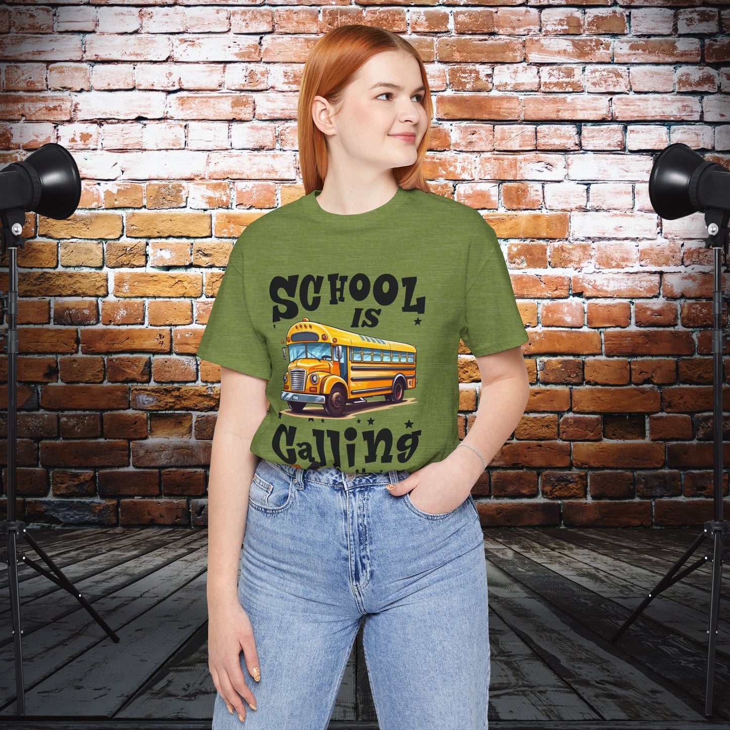 School Is calling T-shirt, First Day Of School T-Shirt, Teacher Back To school unisex jersey short sleeve.First Day Vibes T-Shirt.