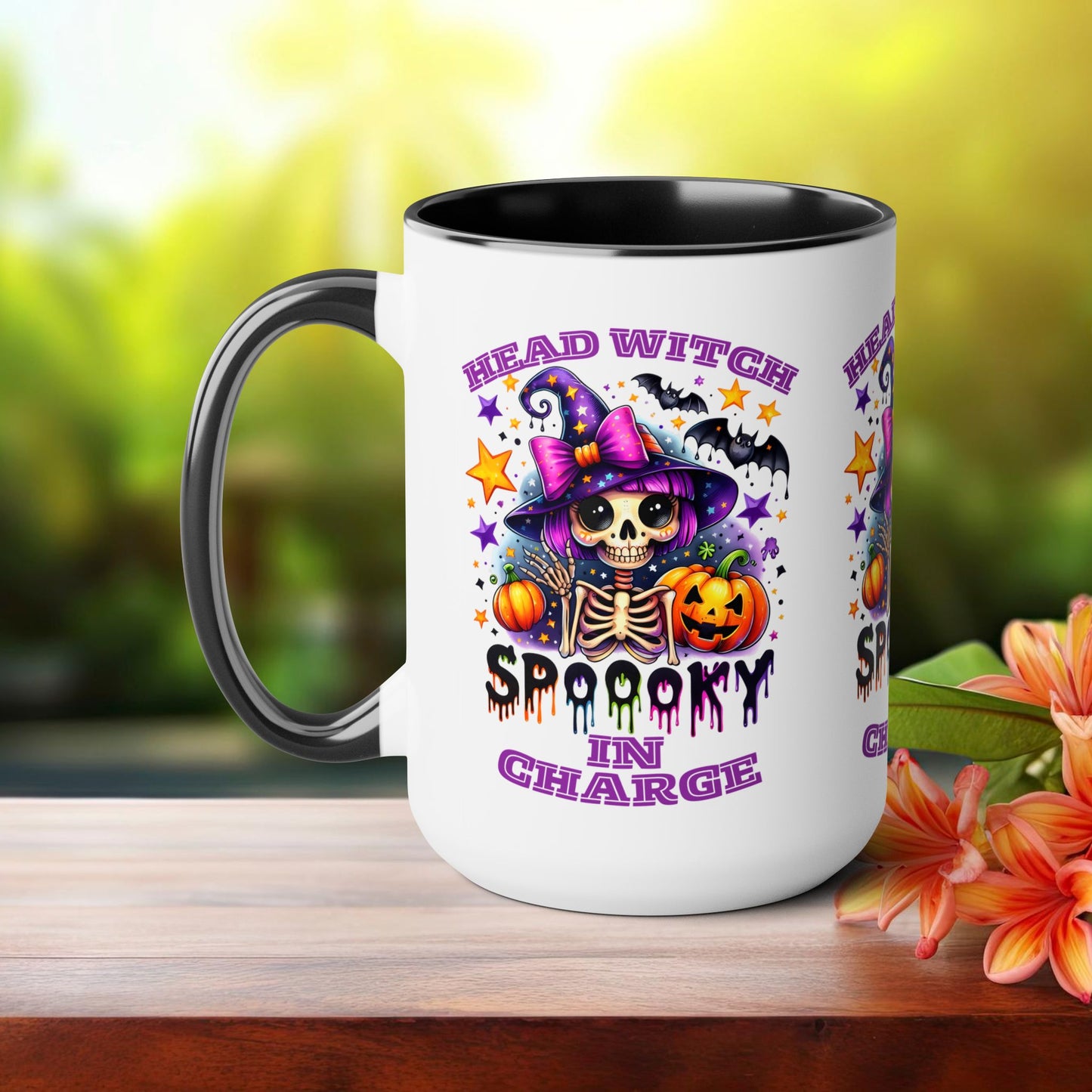 Head Witch In Charge Halloween Coffee Mug,  Let's Go Halloween Coffee Mug, Trick or Treat Halloween Coffee Mug, Cute Skeleton Coffee Mug, Spooky Season Halloween Coffee Mug.