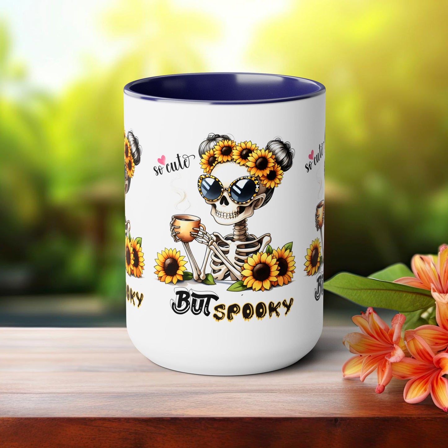 So cute But Spooky Halloween Coffee Mug,  Let's Go Halloween Coffee Mug, Trick or Treat Halloween Coffee Mug, Cute Skeleton Coffee Mug, Spooky Season Halloween Coffee Mug.