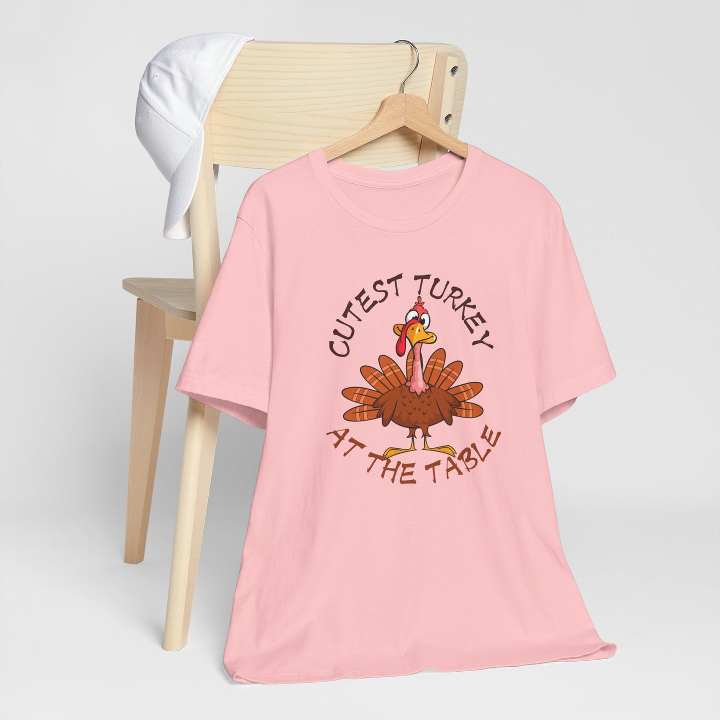 Cutest Turkey At The Table T-shirt, Happy Thanksgiving T-shirt, Happy thanksgiving 2024 T-shirt, Thanksgiving Gift,Turkey Shirt, Family Thanksgiving, Holiday Outfit.