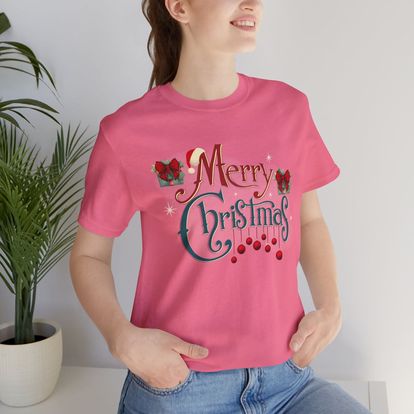 Merry Christmas Unisex Tee, Christmas Shirt, Christmas Outfit, Merry Christmas T-shirt, Merry Christmas 2024 T-shirt, Christmas Gift, Family Holiday Outfit.