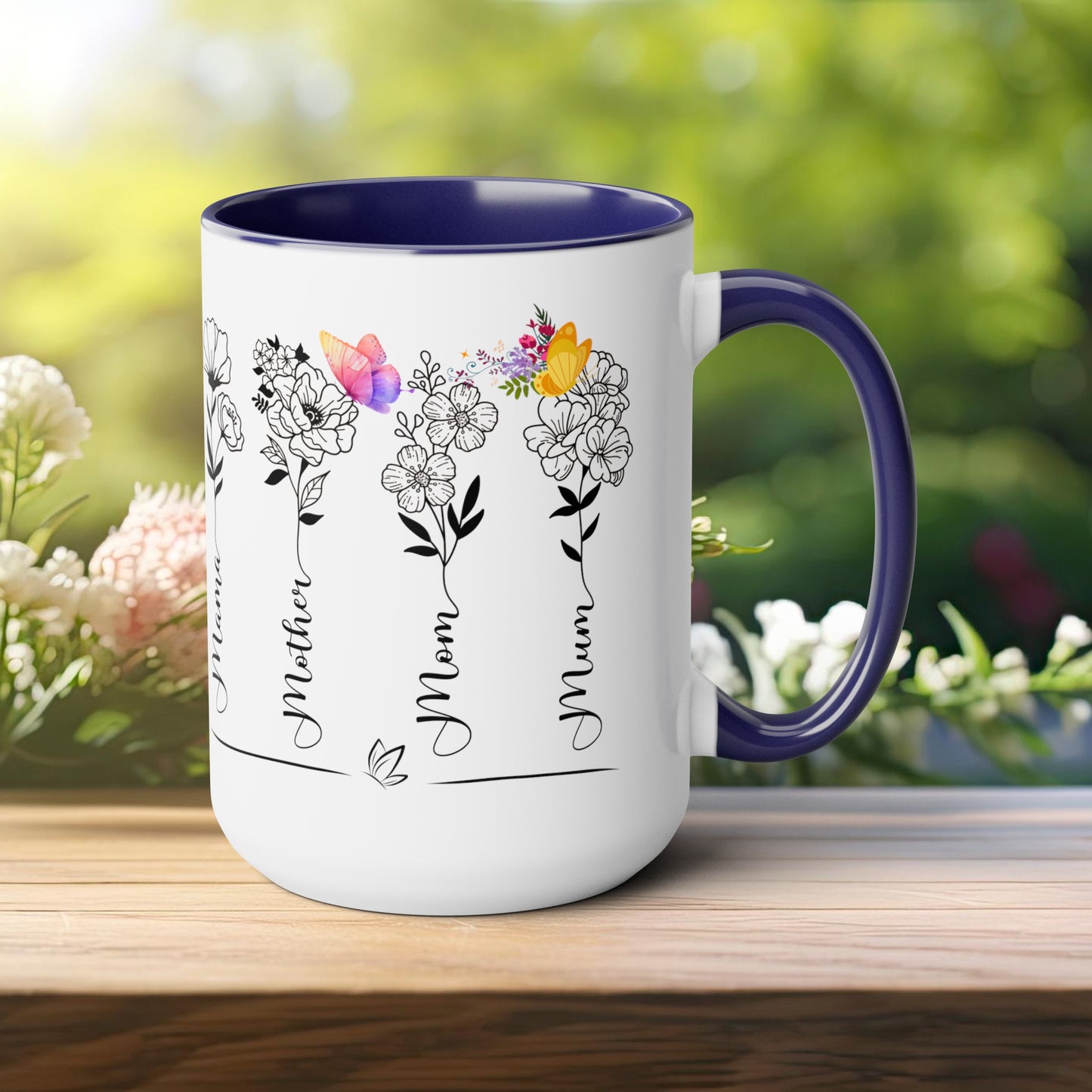 Happy Mother's dayTow-Tone Coffee Mug.15oz, Gift for mom, Mama's Coffee Mug