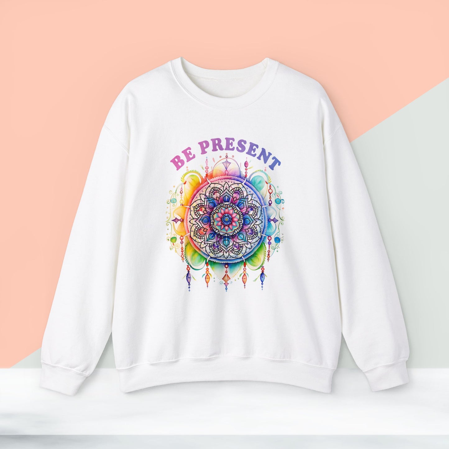 Be Present Yoga unisex heavy blend crewneck sweatshirt,Yoga workout Sweatshirt,Yoga lovers Sweatshirt, Yoga Instructor Gift, Gym Sweatshirt, Gift For Yoga lovers, Gift For Yogi.