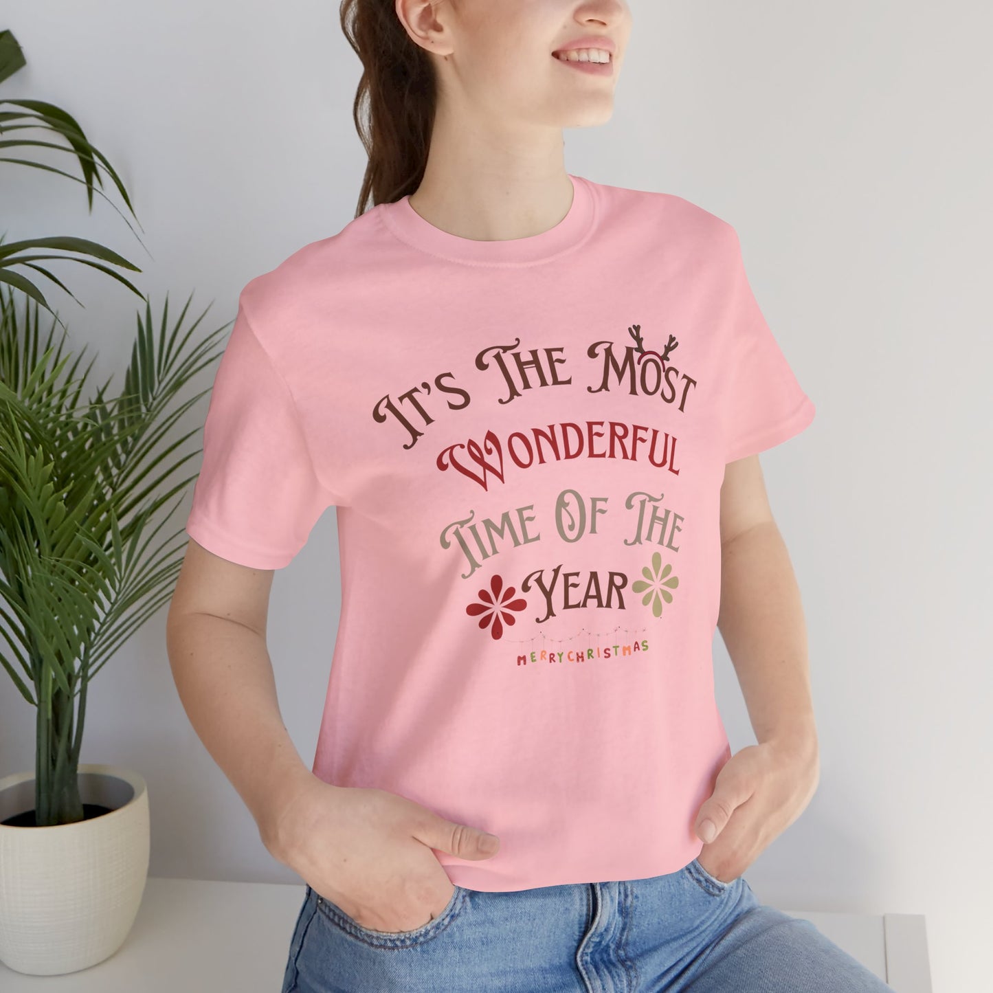 It's Most Wonderful Time Of The Year Unisex Tee, Christmas Shirt, Christmas Outfit, Merry Christmas T-shirt, Merry Christmas 2024 T-shirt, Christmas Gift, Family Holiday Outfit.