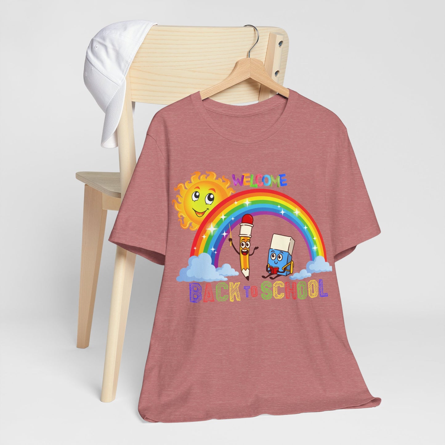 Welcome Back To School T-Shirt, Hello Teacher T-Shirt, Back To School T-Shirt, Teach Love Inspire Teacher Shirt, Teacher Back To school unisex jersey short sleeve.First Day Vibes T-Shirt.