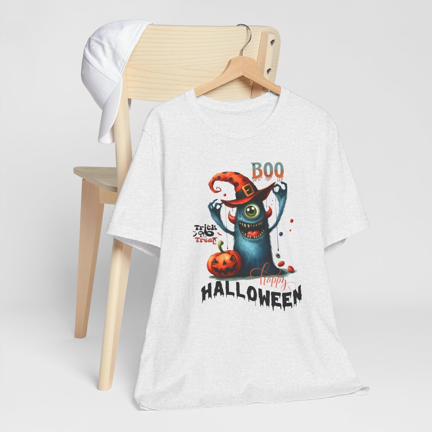 Boo Happy Halloween T-shirt, Happy Halloween T-shirt, Trick Or Treat T-shirt, Halloween T-shirt, Cool Halloween T-shirt, Spooky T-shirt,