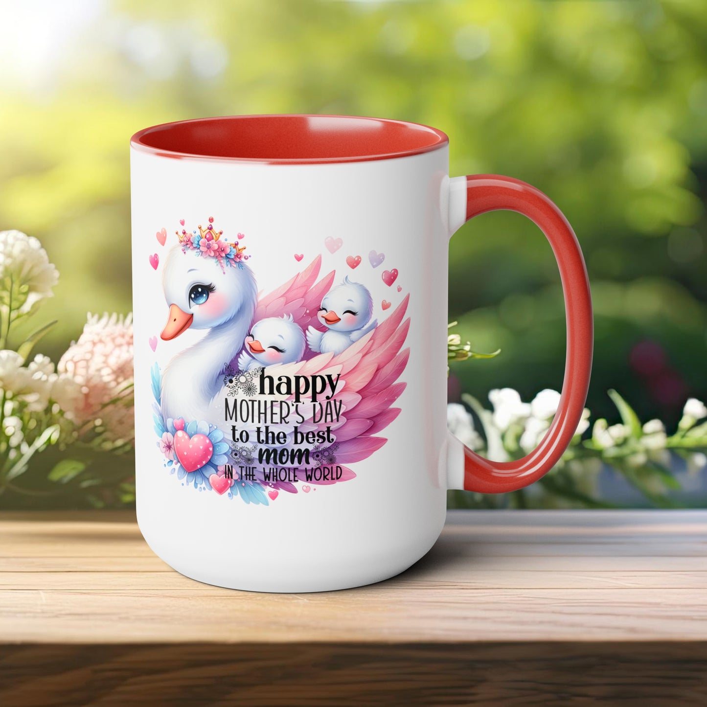 Happy Mother's dayTow-Tone Coffee Mug.15oz, Gift for mom, Mama's Coffee Mug