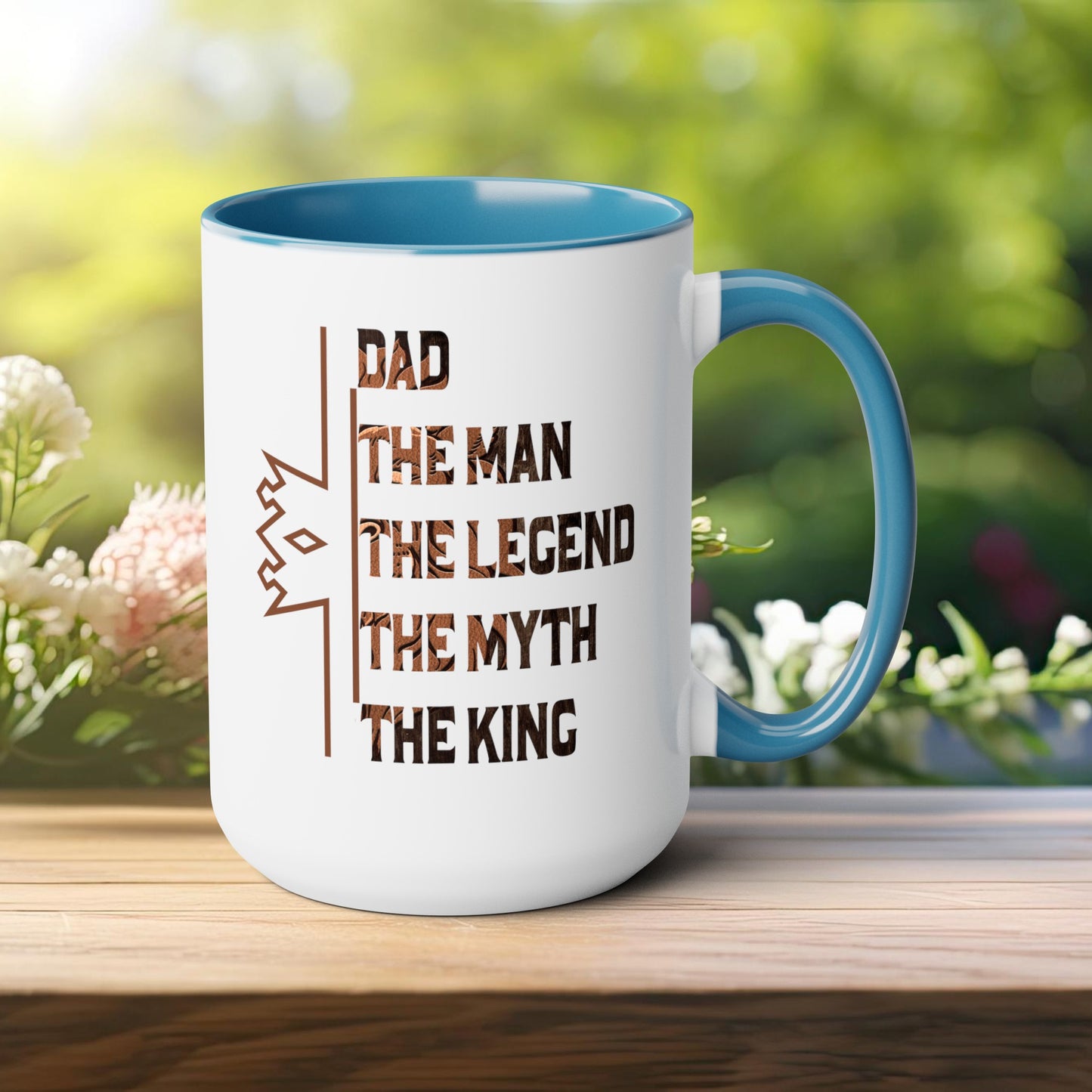 Happy father's dayTow-Tone Coffee Mug.15oz, Gift for Dad, Daddy's Coffee Mug