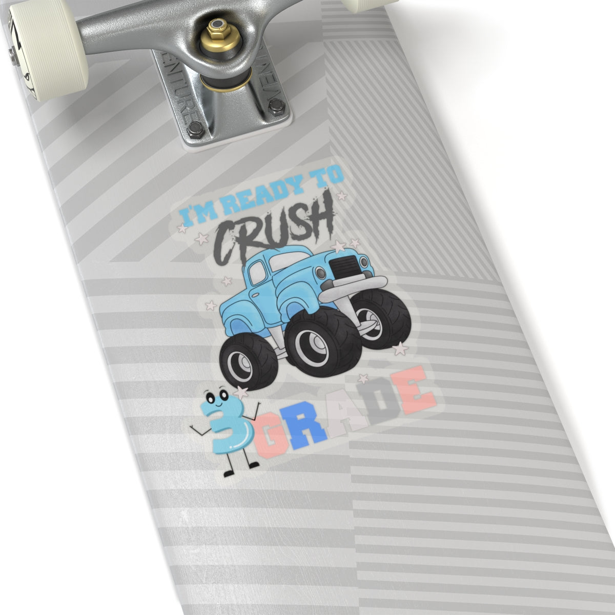 I Am Ready To Crush 3rd Grade Back To School Kiss-Cut Stickers, First Grade Squad Kiss-Cut Stickers, Gift for First graders, Ready for School, Back to Learning.